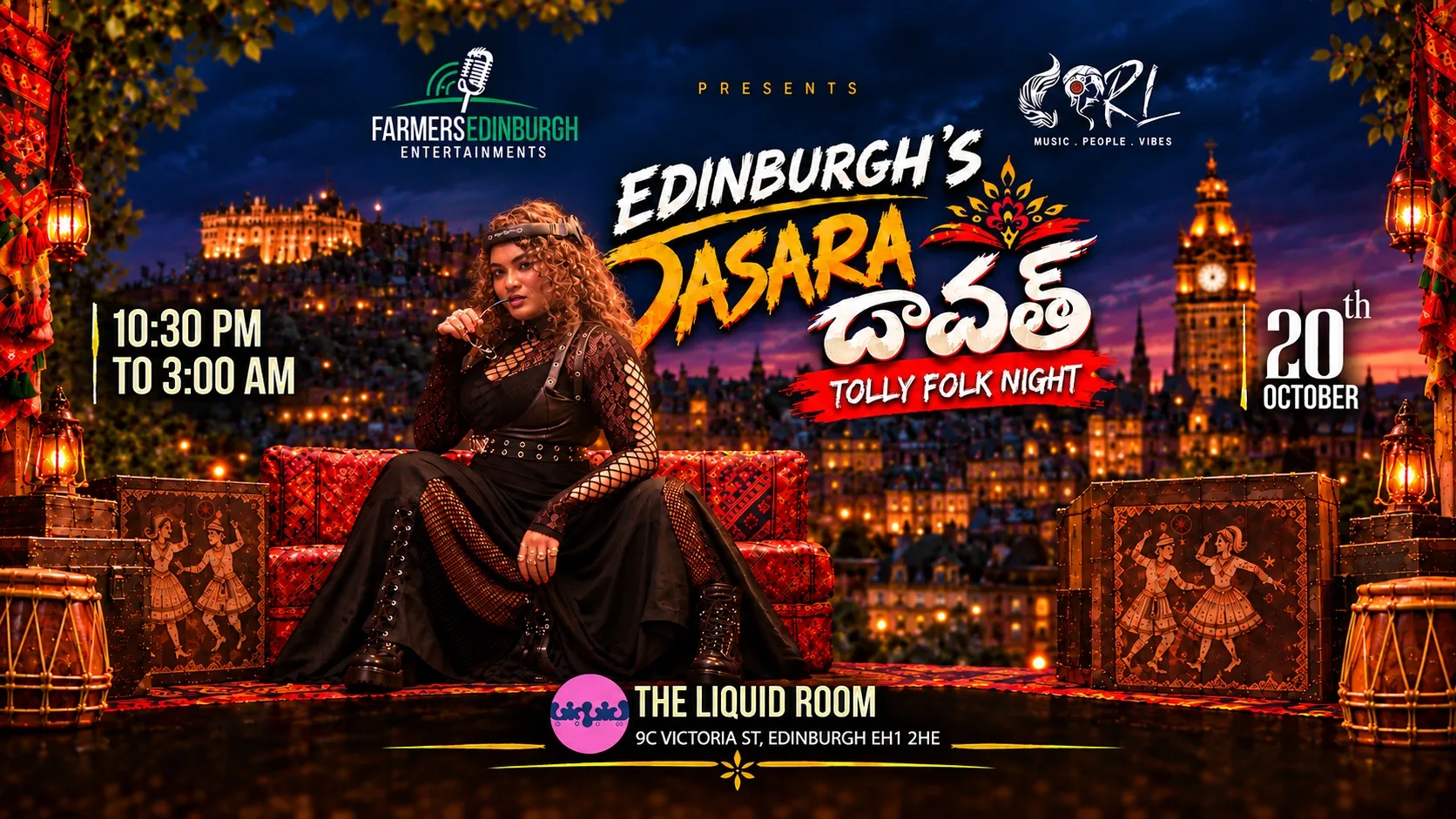 EDINBURGH DASARA దావత్ Tollywood |Folk DJ NIGHT