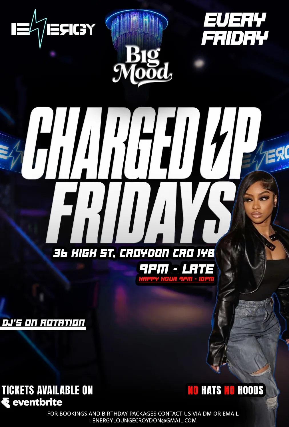 Charged up Fridays at Energy Croydon