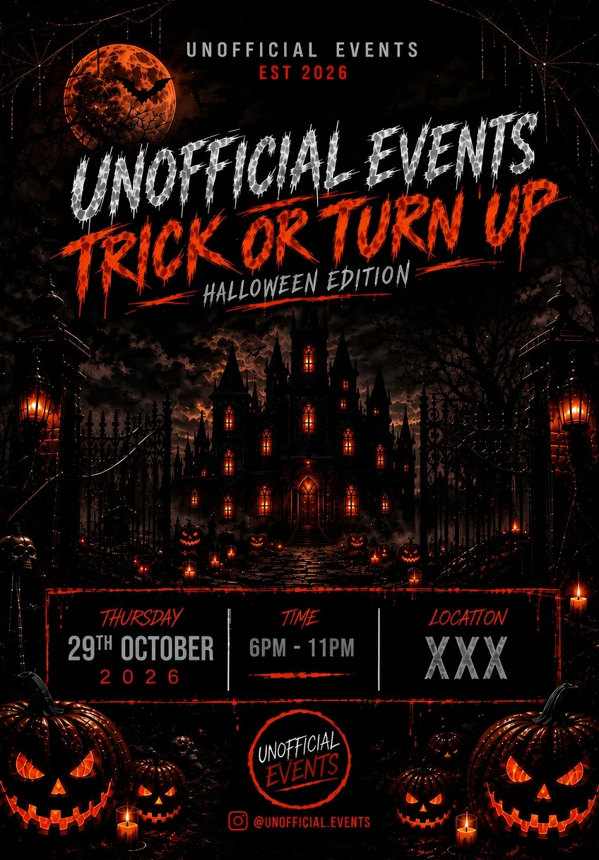 Unofficial Halloween : trick or turn up edition at The MCR Lounge