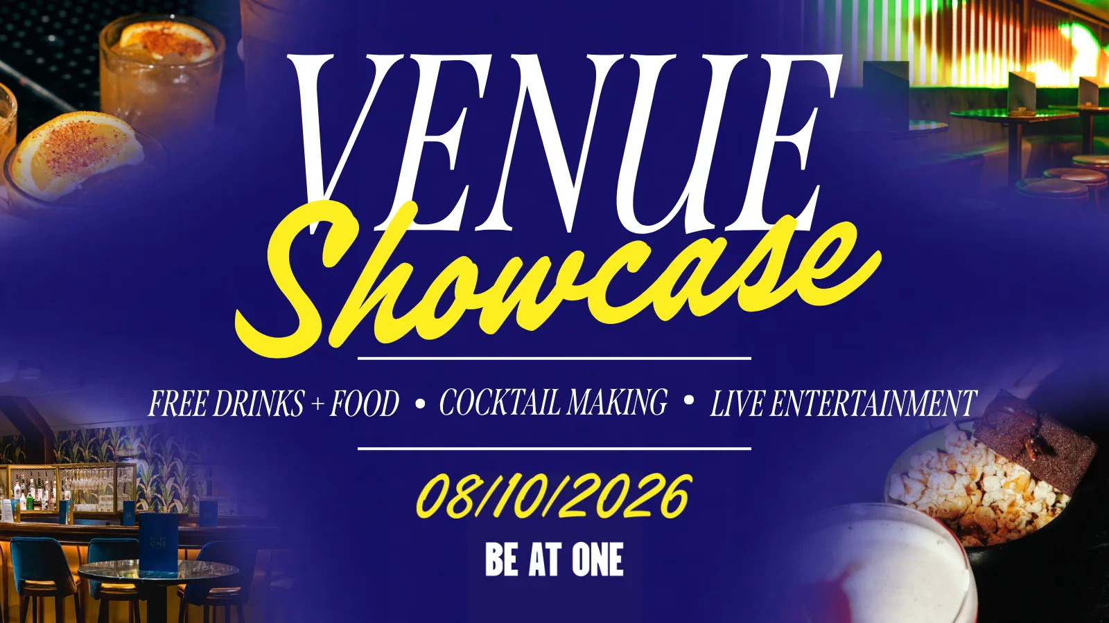 VENUE SHOWCASE @ BE AT ONE MANCHESTER