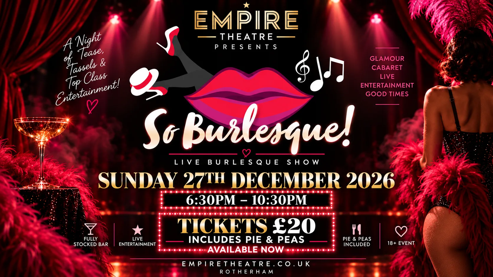 Empire Theatre Presents.....So Burlesque! LIVE at Empire Theatre Rotherham