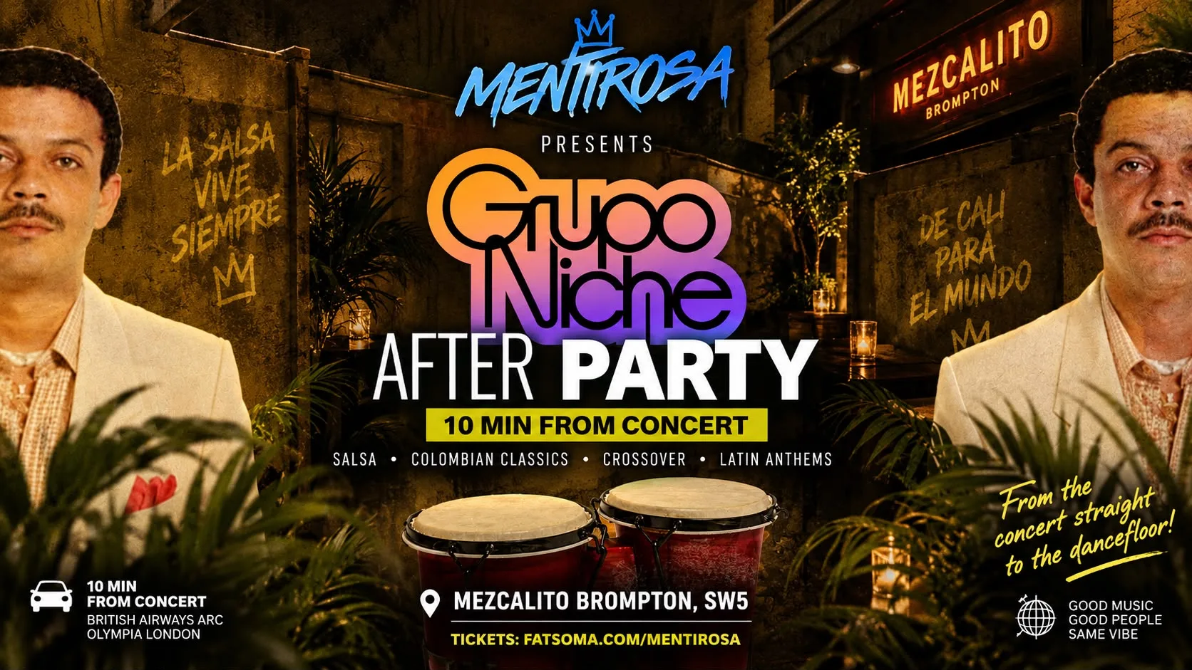 MENTIROSA - GRUPO NICHE AFTER PARTY - 10 MINS AWAY