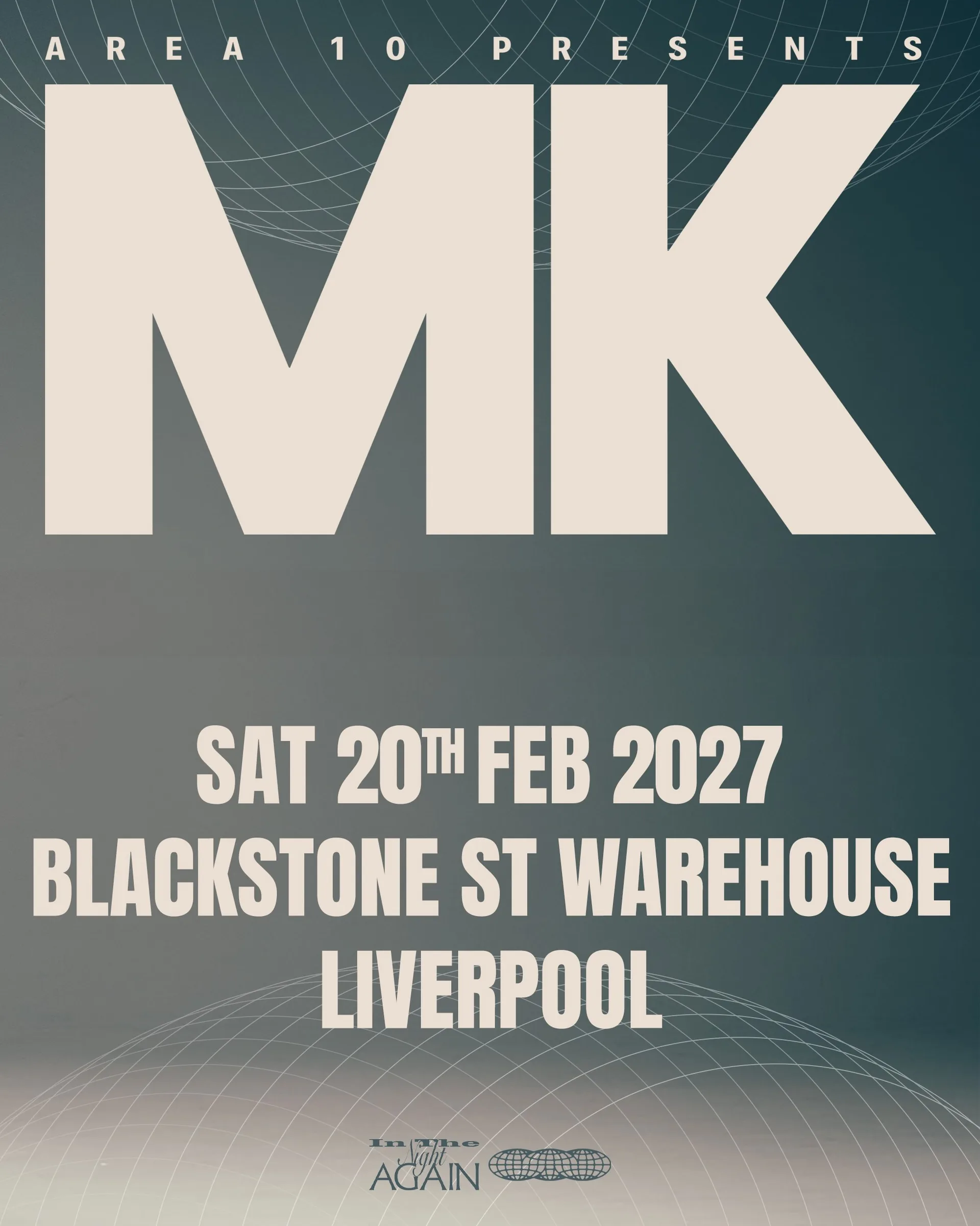 Area 10 presents MK - Sat 20th Feb 2027 - Blackstone St Warehouse, Liverpool