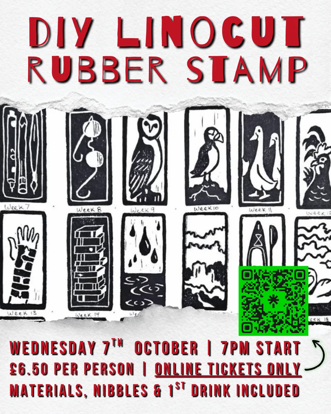 DIY Rubber Stamp at Vixen Bar