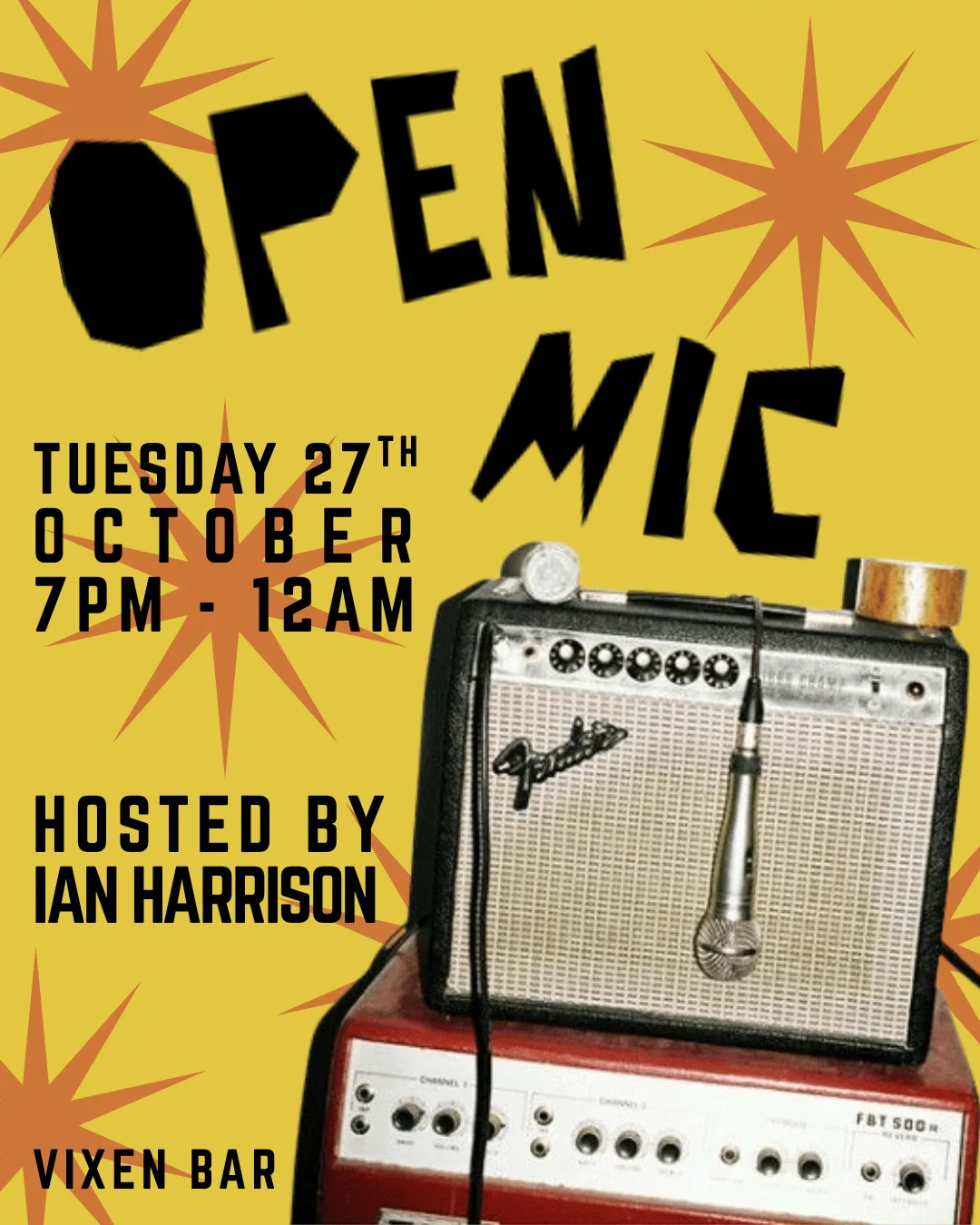 Open Mic Night at Vixen Bar