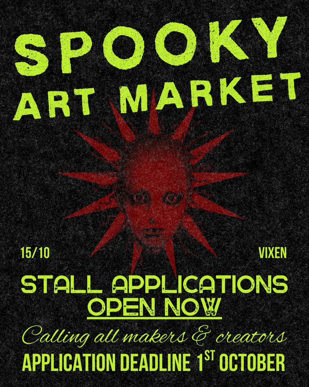 Spooky Art Market at Vixen Bar