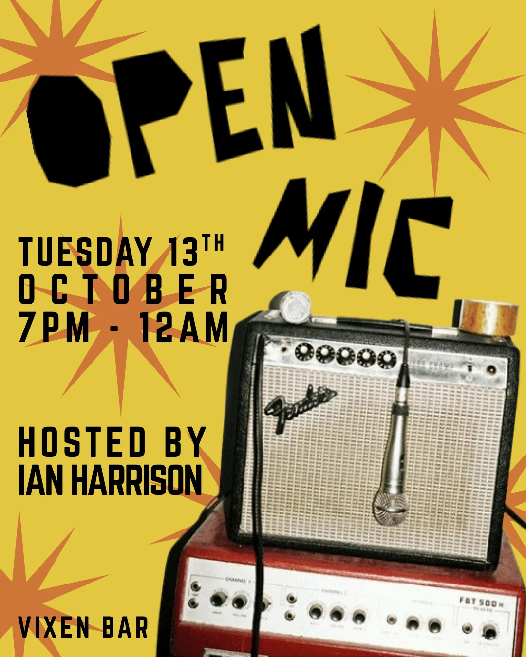 Open Mic Night at Vixen Bar