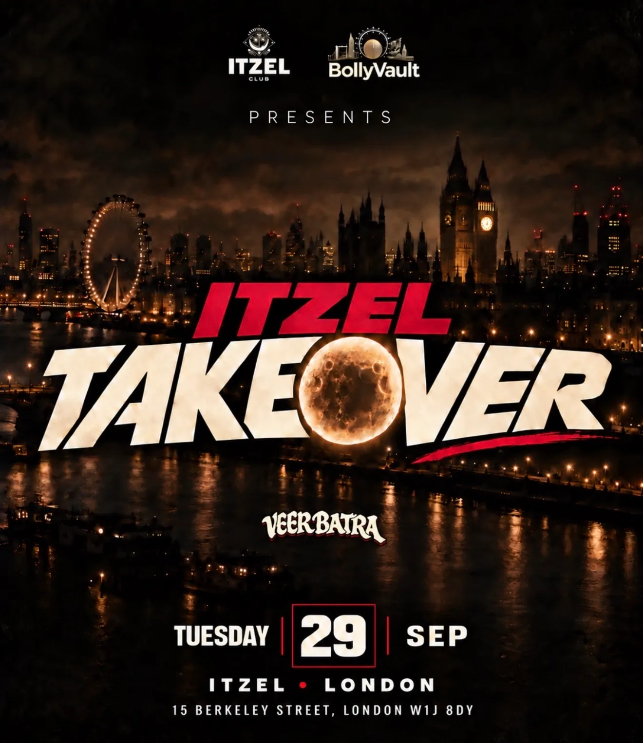 BollyVault Presents: ITZEL TAKEOVER | BOLLYWOOD Tuesday 29 September