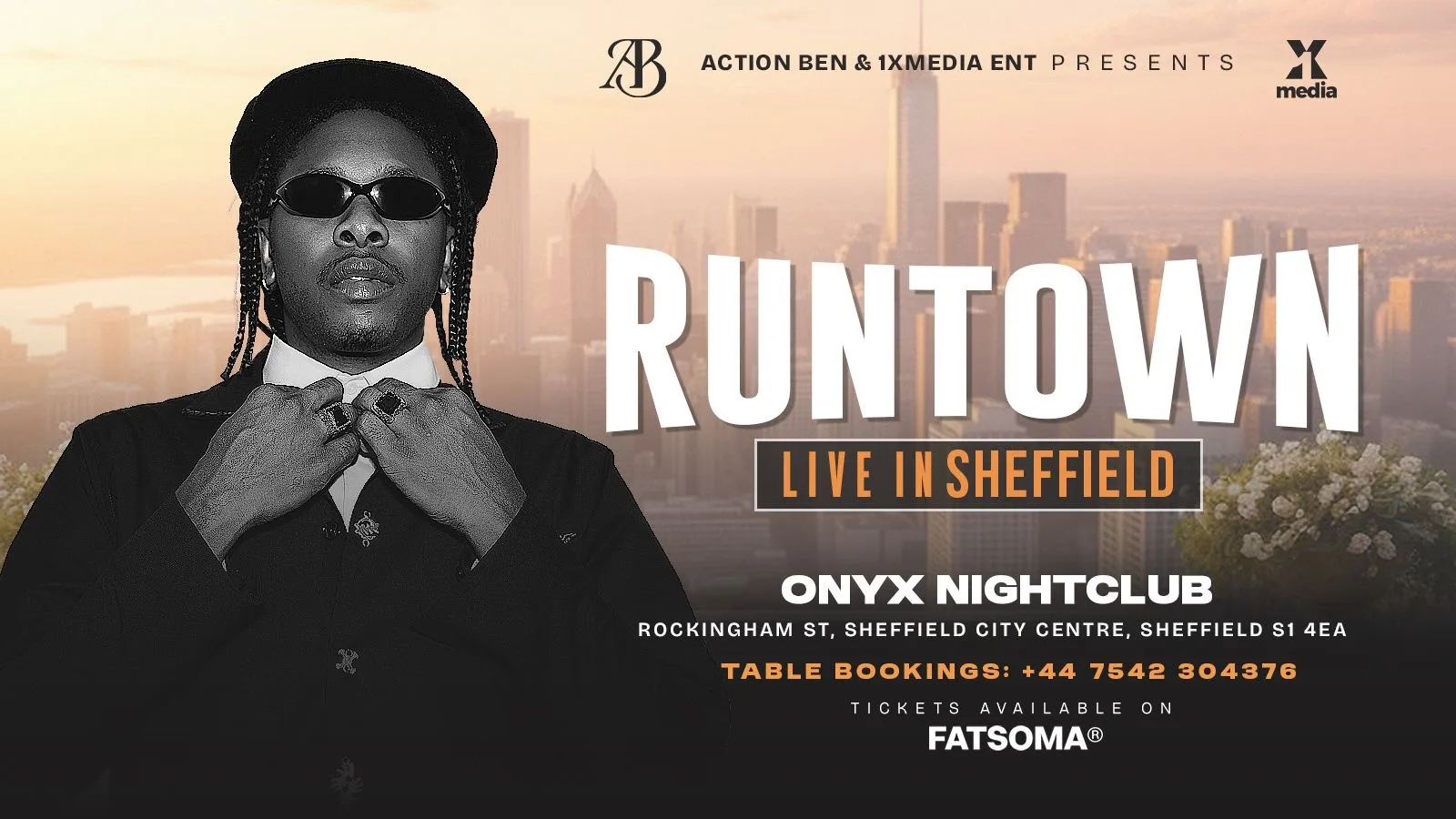 RUNTOWN LIVE IN SHEFFIELD at ONYX Nightclub Sheffield