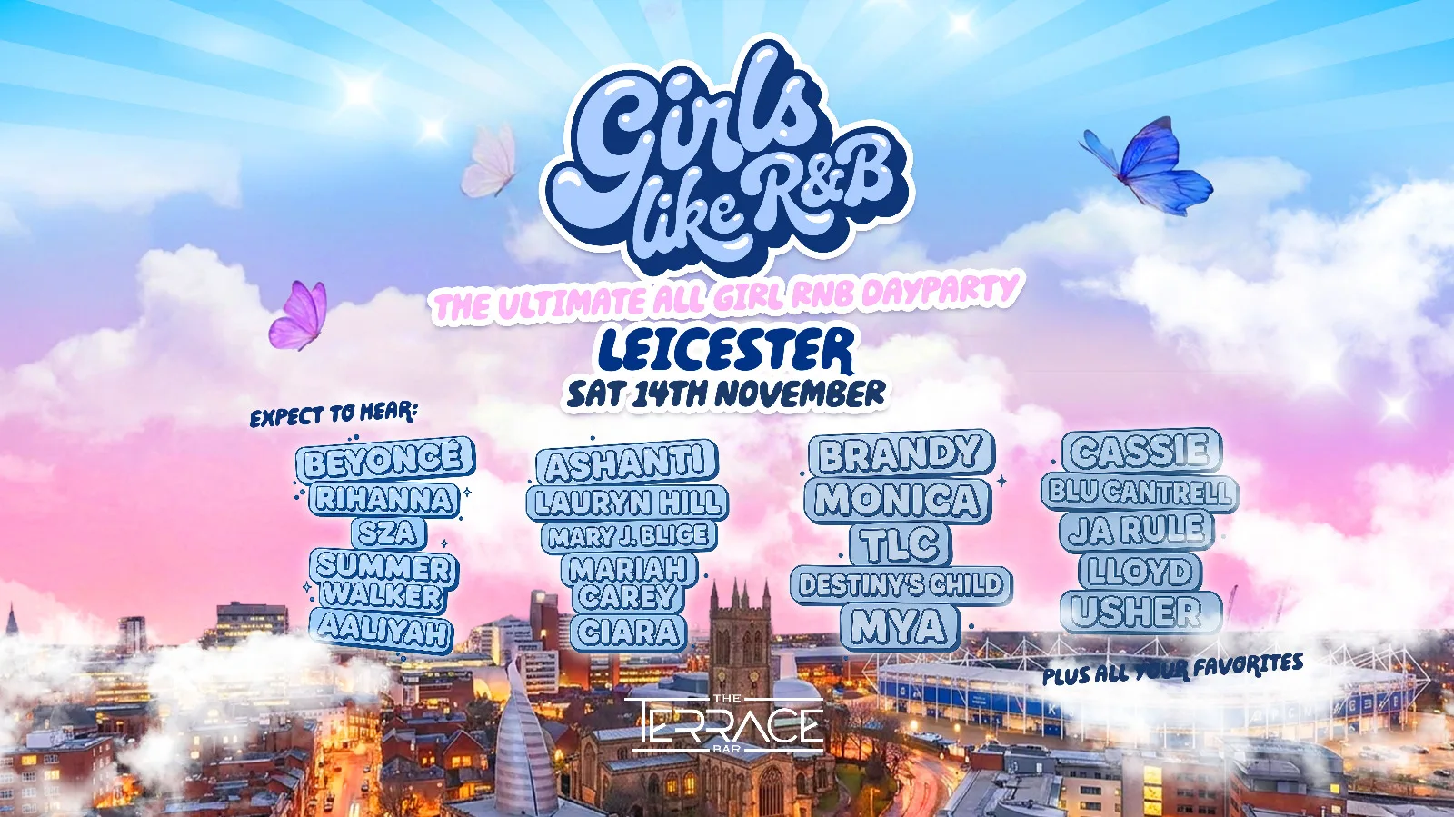 Girls Like R&B x The Terrace Leicester - Sat 14th Nov [TICKETS NOW ON SALE!]