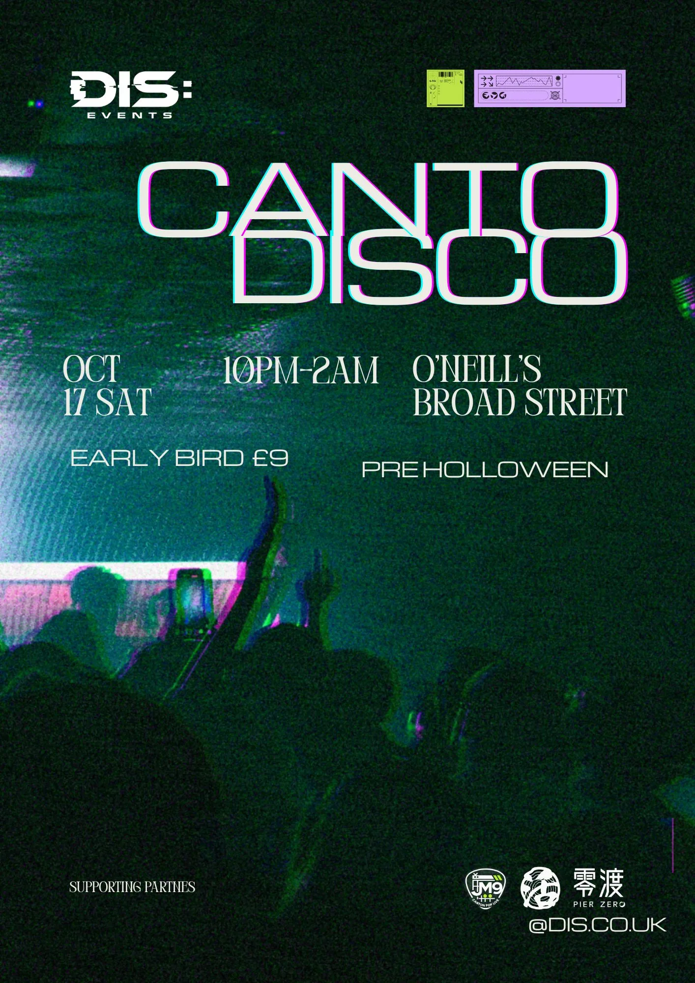 DIS: CANTO 廣東歌的士高 pre halloween BIRMINGHAM at O'Neill's Broad Street