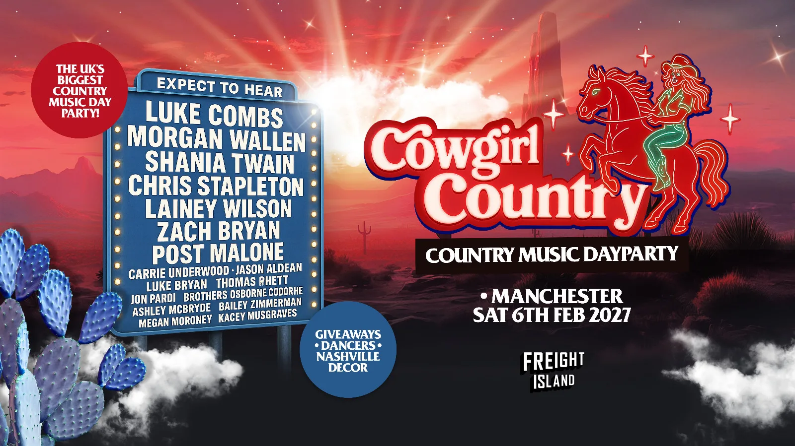 Cowgirl Country - Manchester - 🤠 Country Music Dayparty!  [TICKETS NOW ONLINE!] at Freight Island