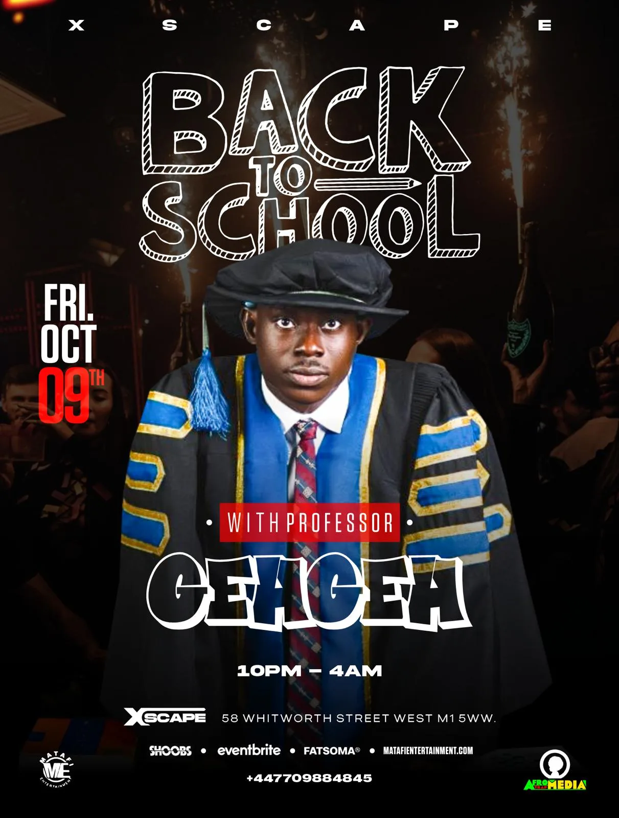 BACK 2 SCHOOL (FRESHERS PARTY) - GEHGEH IN MANCHESTER - Afrobeats/HipHop/Amapiano/RnB/DanceHall
