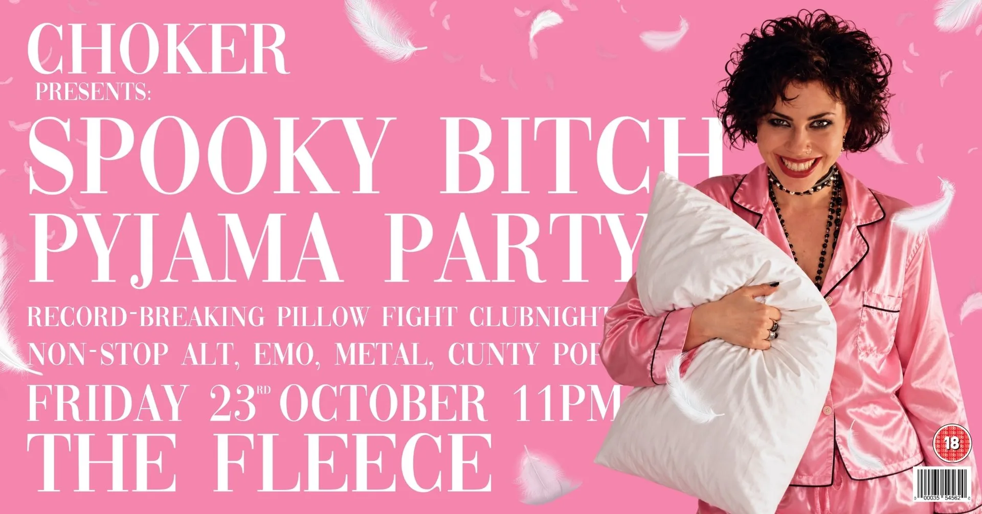 CHOKER Presents: SPOOKY BITCH PYJAMA PARTY - Massive PILLOW FIGHT - Alt Clubnight