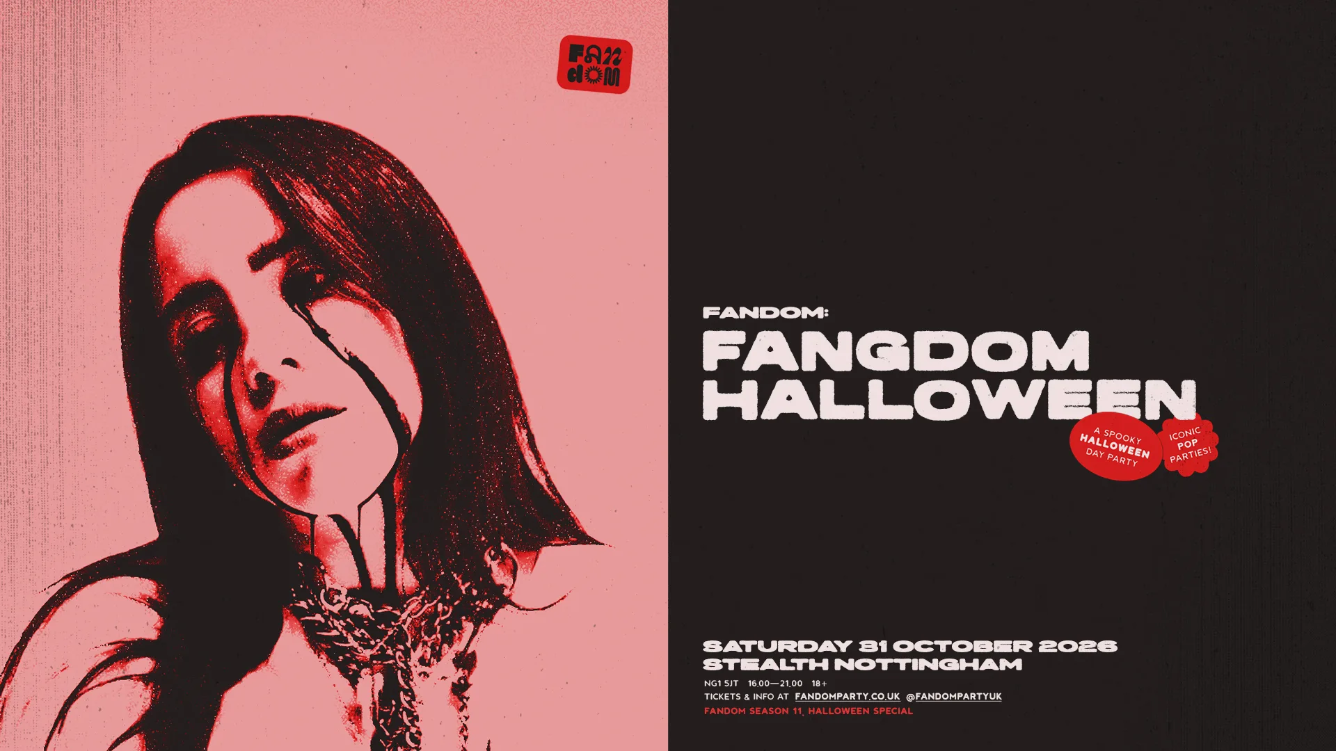 Fandom: Fangdom Halloween 🦇 A Spooky Halloween Day Party at Stealth