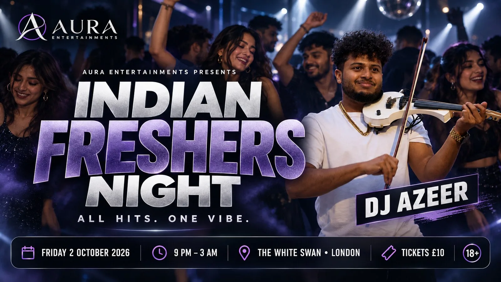 AURA MIXTAPE: Indian Freshers Night London