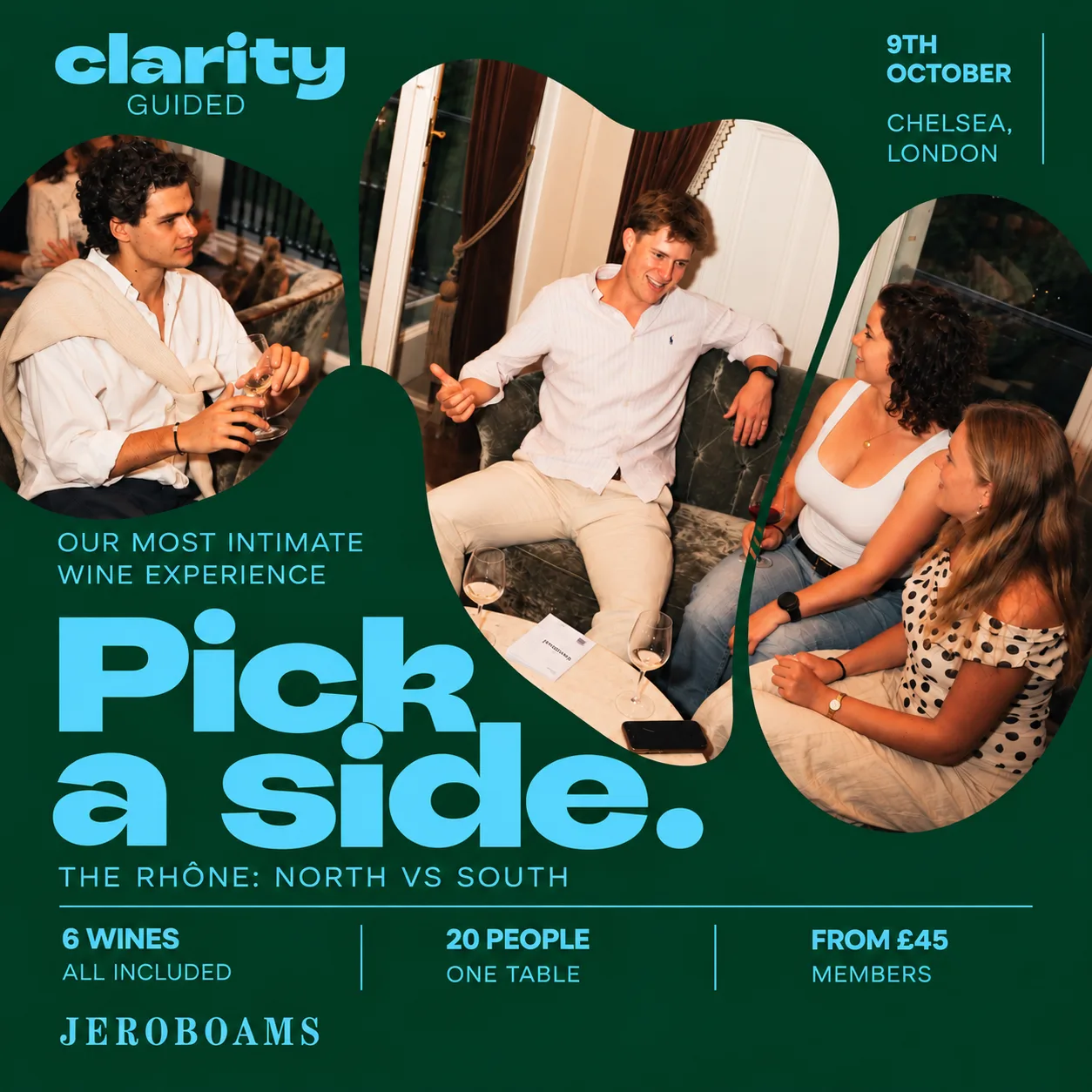 Clarity Guided | A curated wine experience | Chelsea at Jeroboams King's Road