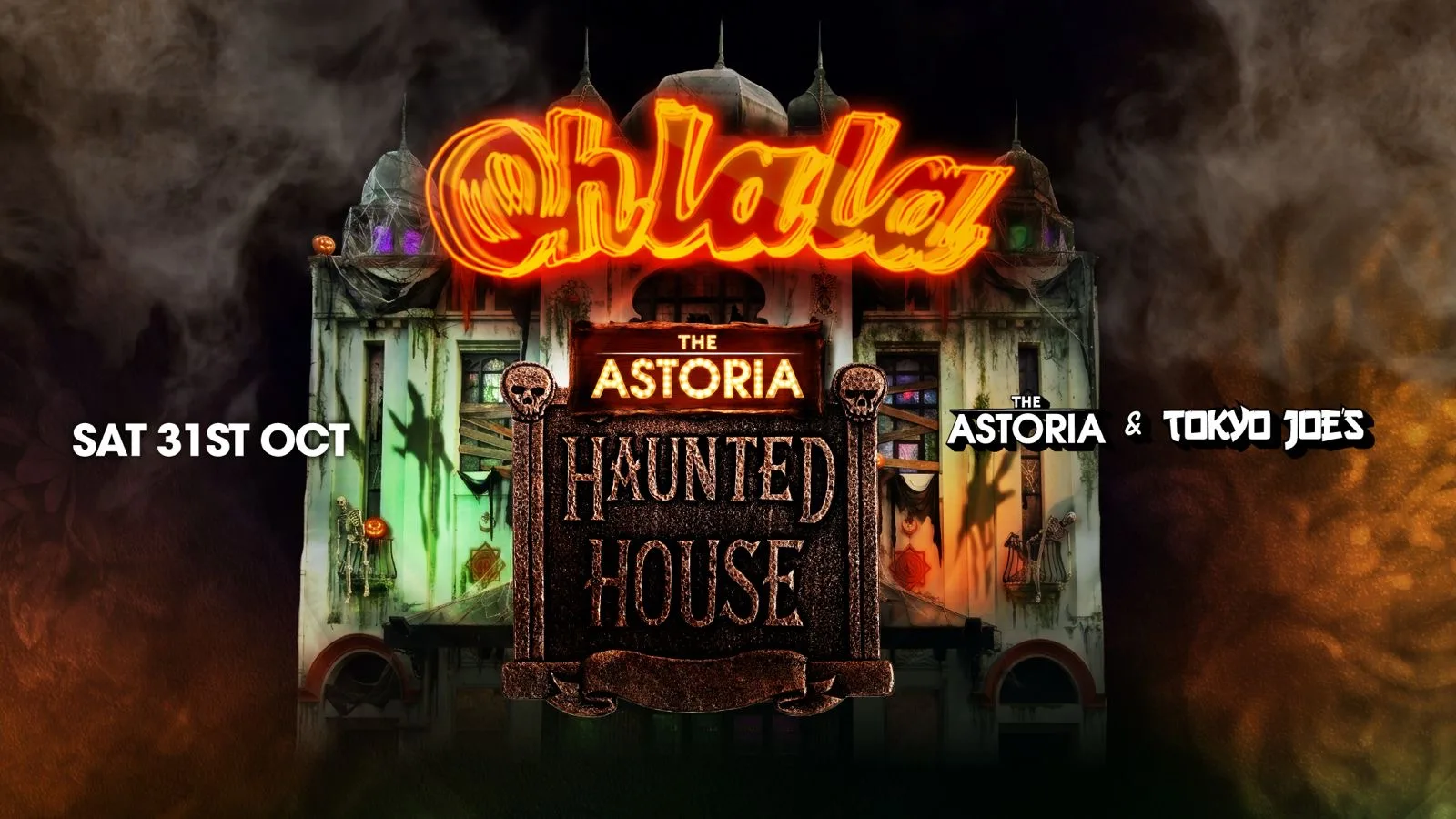 Portsmouths Halloween party, Haunted House at Astoria and Tokyo joes