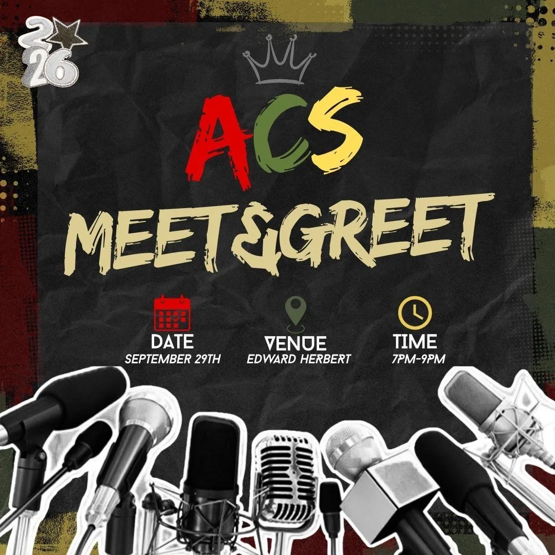 ACS Meet & Greet at Edward Herbert Building - room 104