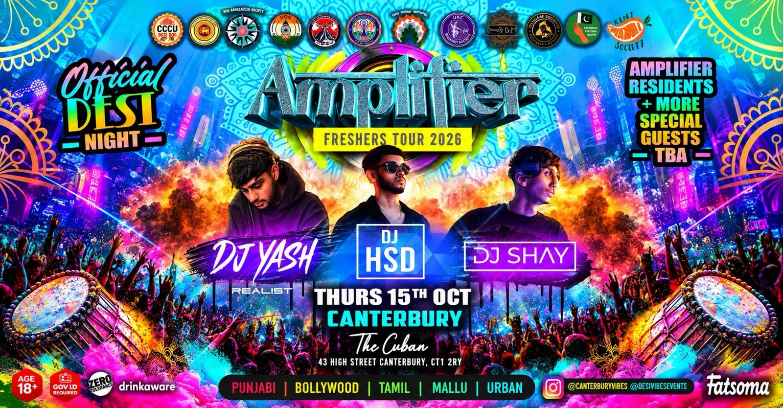 AMPLIFIER FRESHERS TOUR 2026 : CANTERBURY at The Cuban