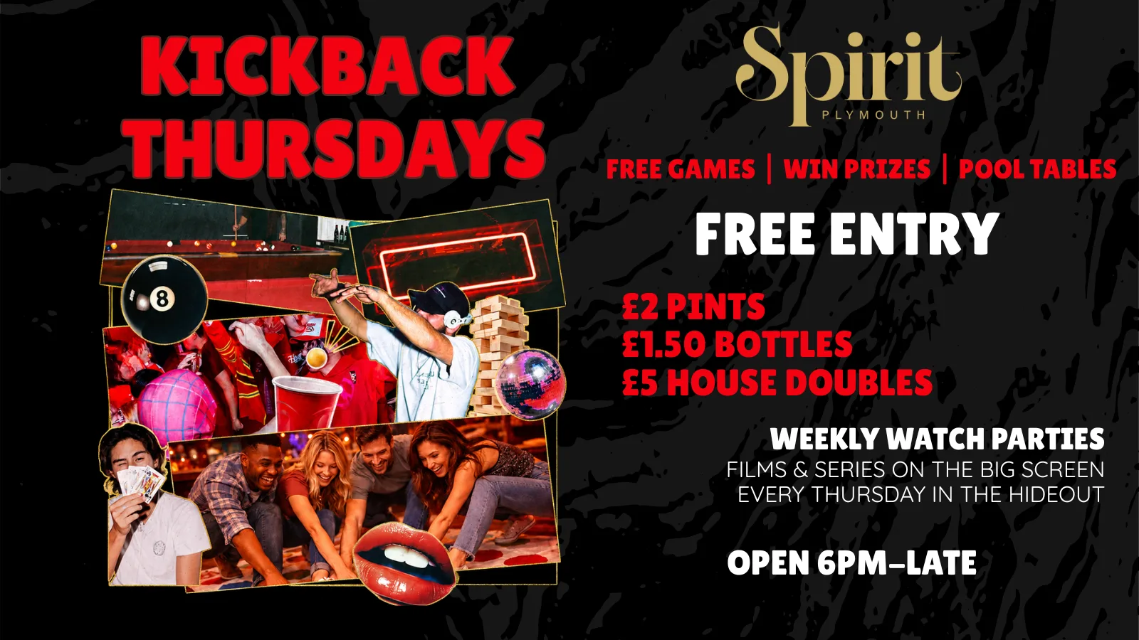 KICKBACK THURSDAYS