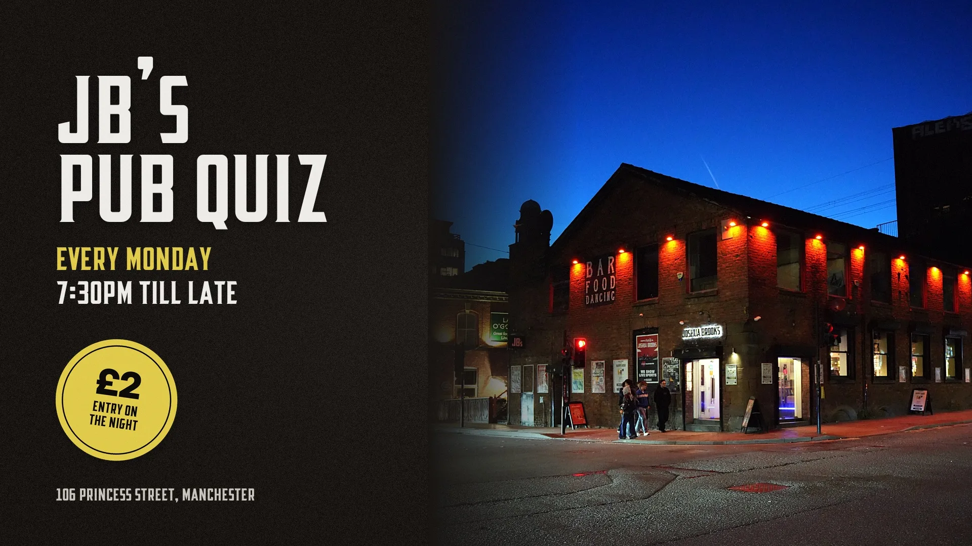 JB's Pub Quiz | Every Monday at Joshua Brooks at Joshua Brooks Bar and Clubhouse