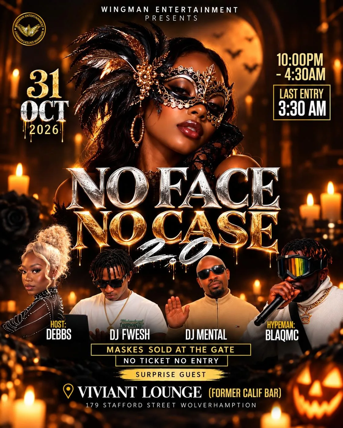 NO FACE, NO CASE 2.0 – THE HALLOWEEN AFFAIR 🎭