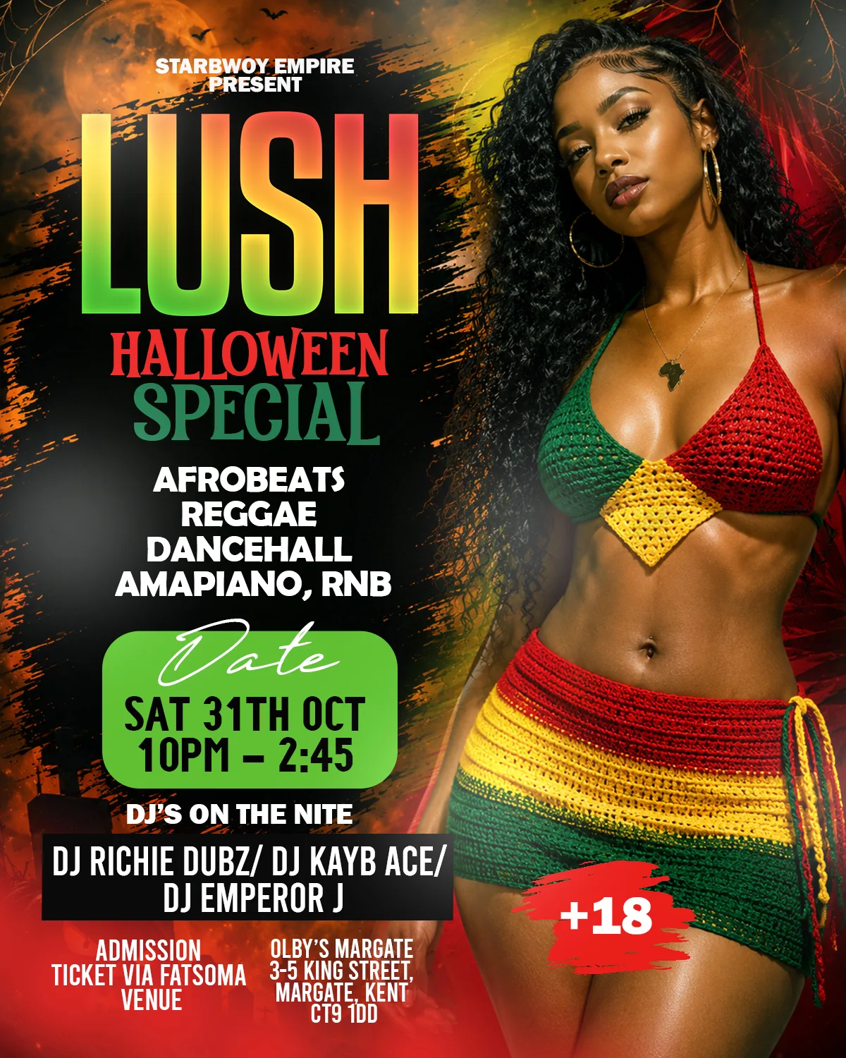 LUSH HALLOWEEN SPECIAL: REGGAE DANCEHALL AFROBEATS AMAPIANO