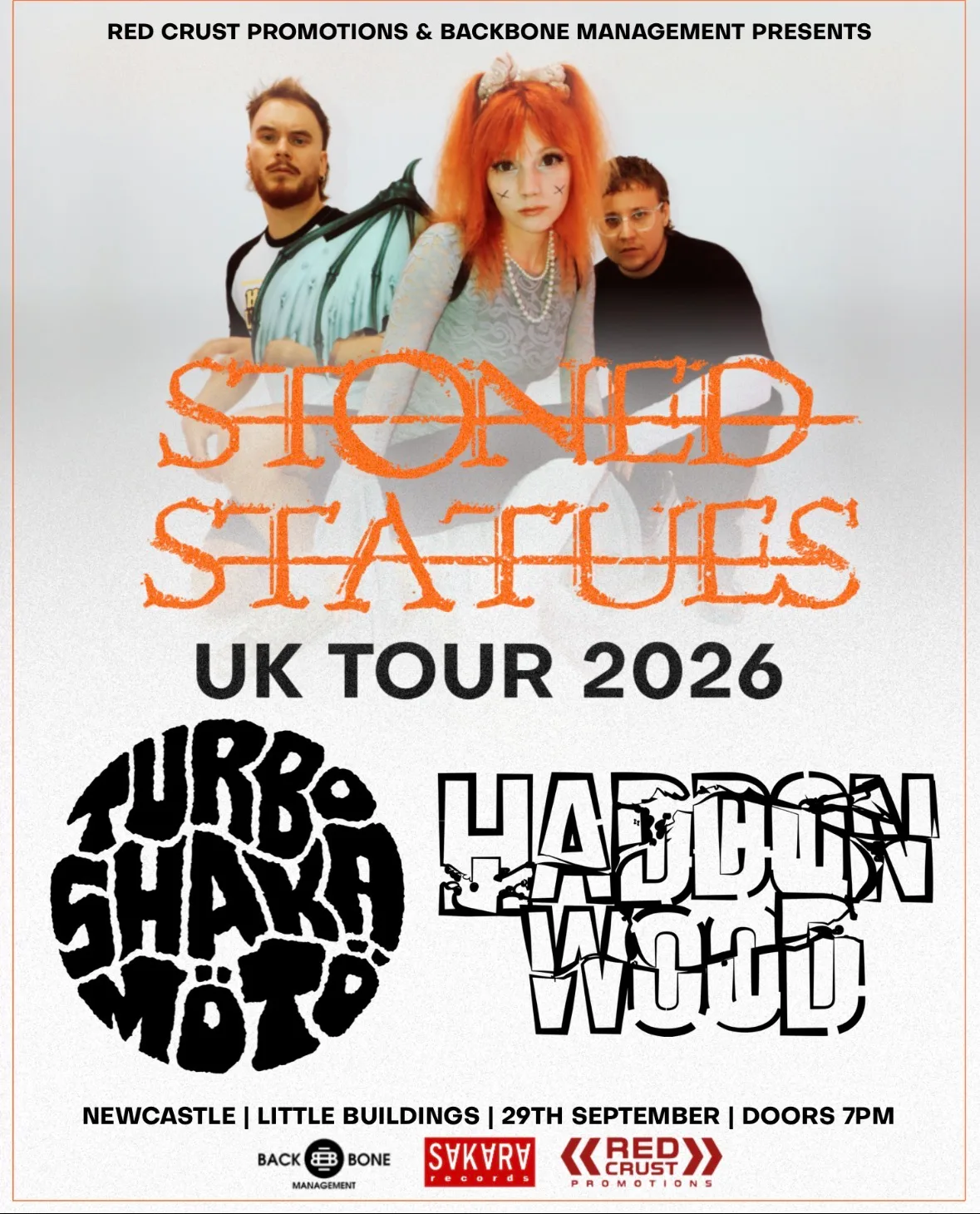 Stoned Statues,Turboshakamoto, Haddon Wood at Little Buildings 