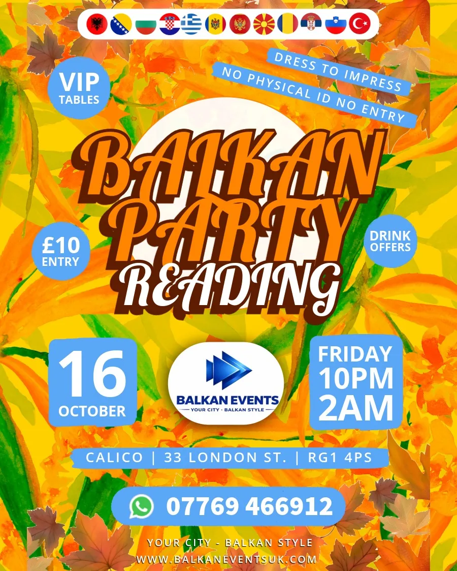 BALKAN Party READING - Season Kick Off !