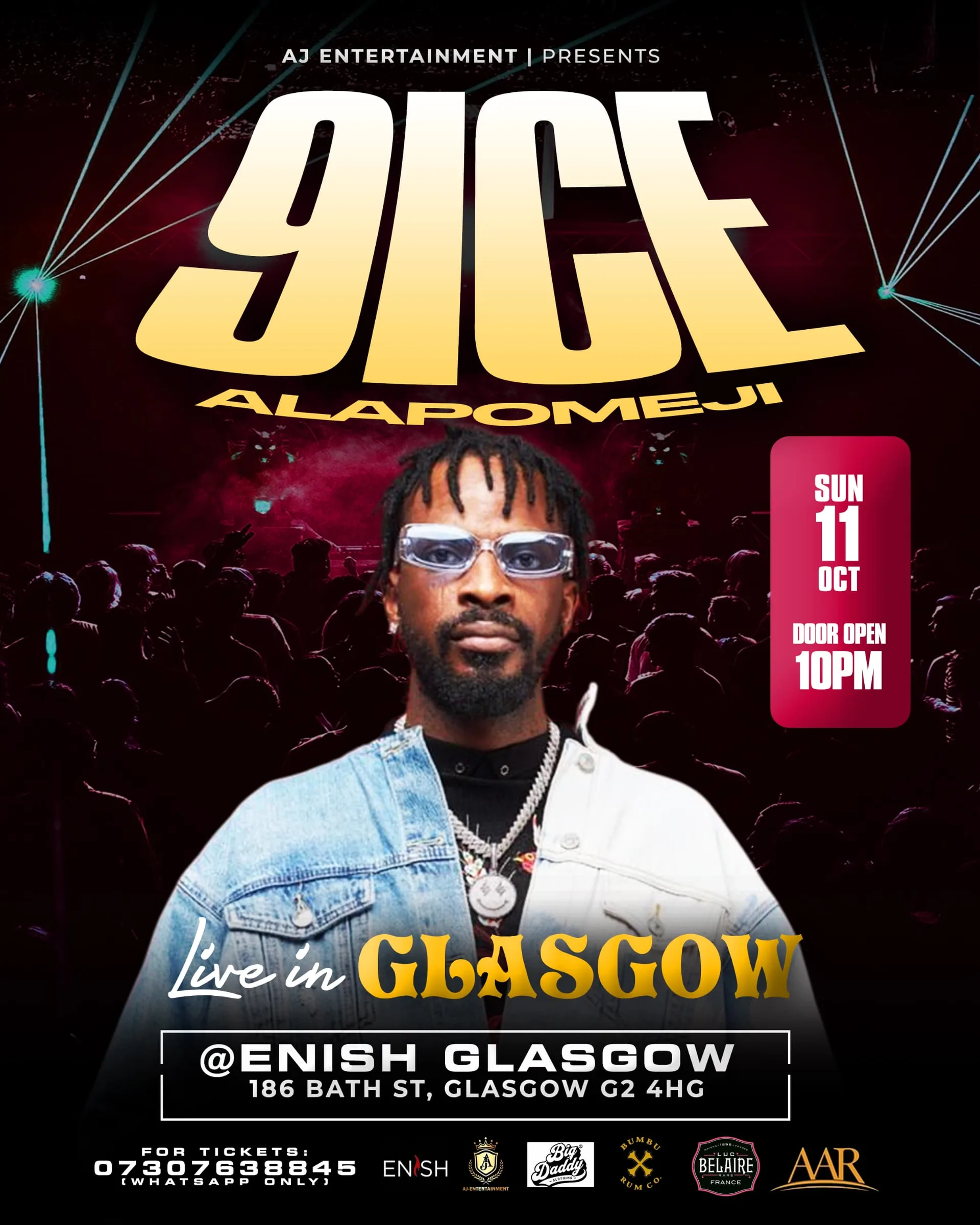 9ICE ALAPOMEJI LIVE IN GLASGOW