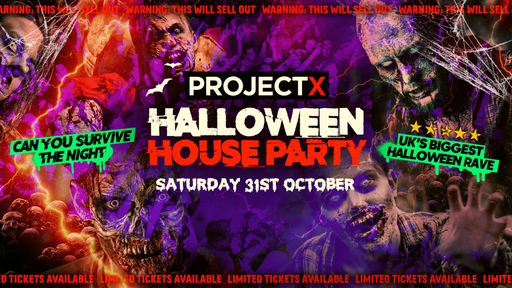 Project X Halloween House Party | Coventry Freshers 2026 & Warwick Freshers 2026 - First 100 Tickets £1! 🤯 at Players Party Rooms