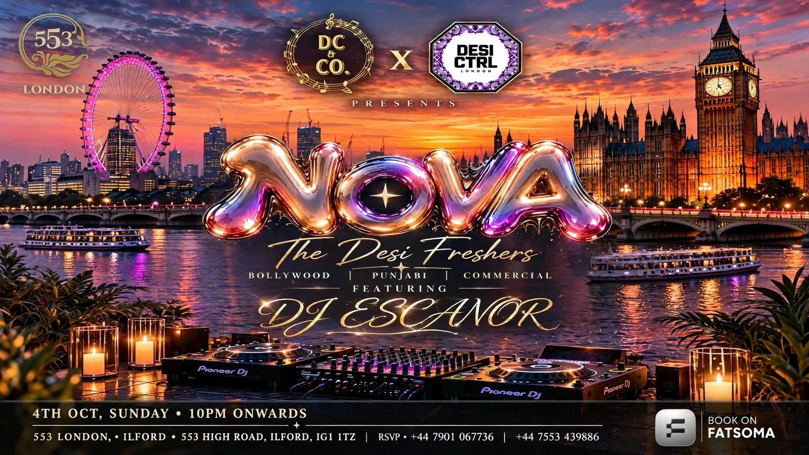 Nova the desi freshers party