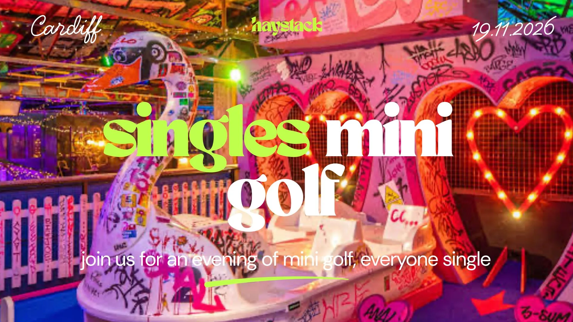 HAYSTACK DATING | GOLF FANG CARDIFF | THURSDAY 19TH NOVEMBER