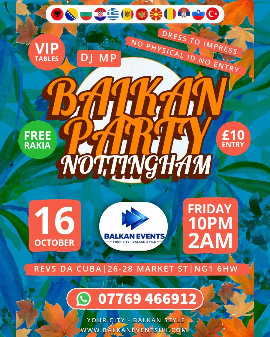 BALKAN Party NOTTINGHAM - Harvest & Beats at Revolución de Cuba Nottingham