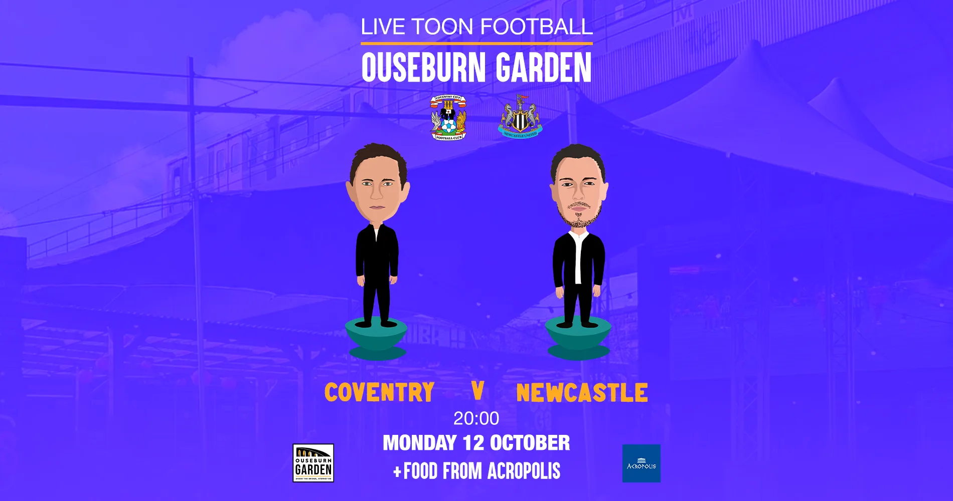 Coventry v Newcastlle at Ouseburn Garden