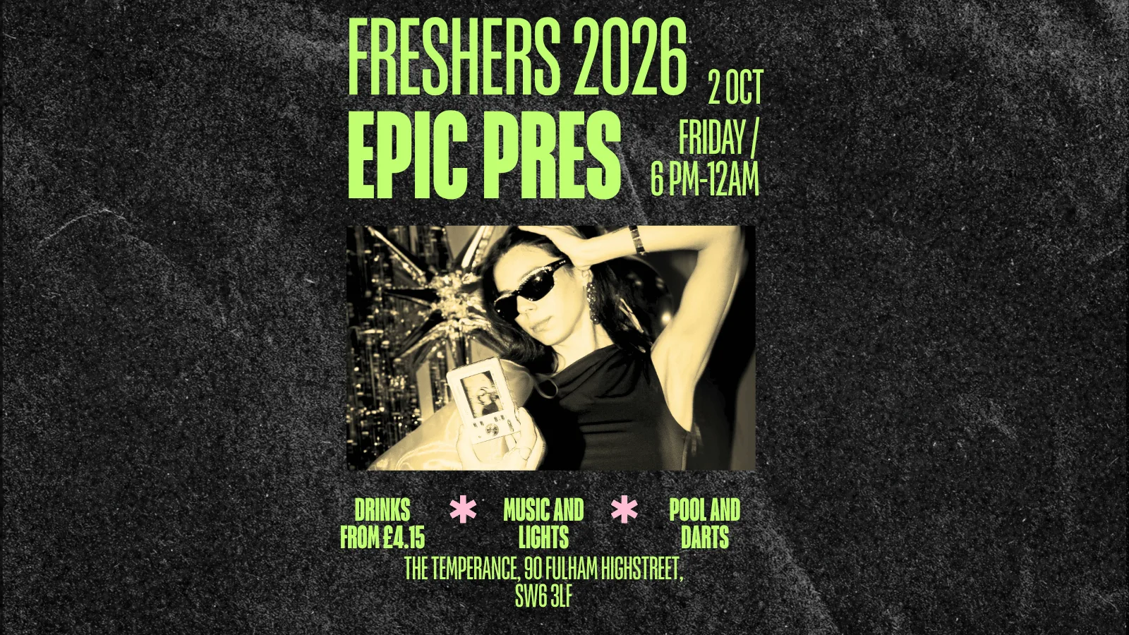 Freshers 2026 Pre-Party!