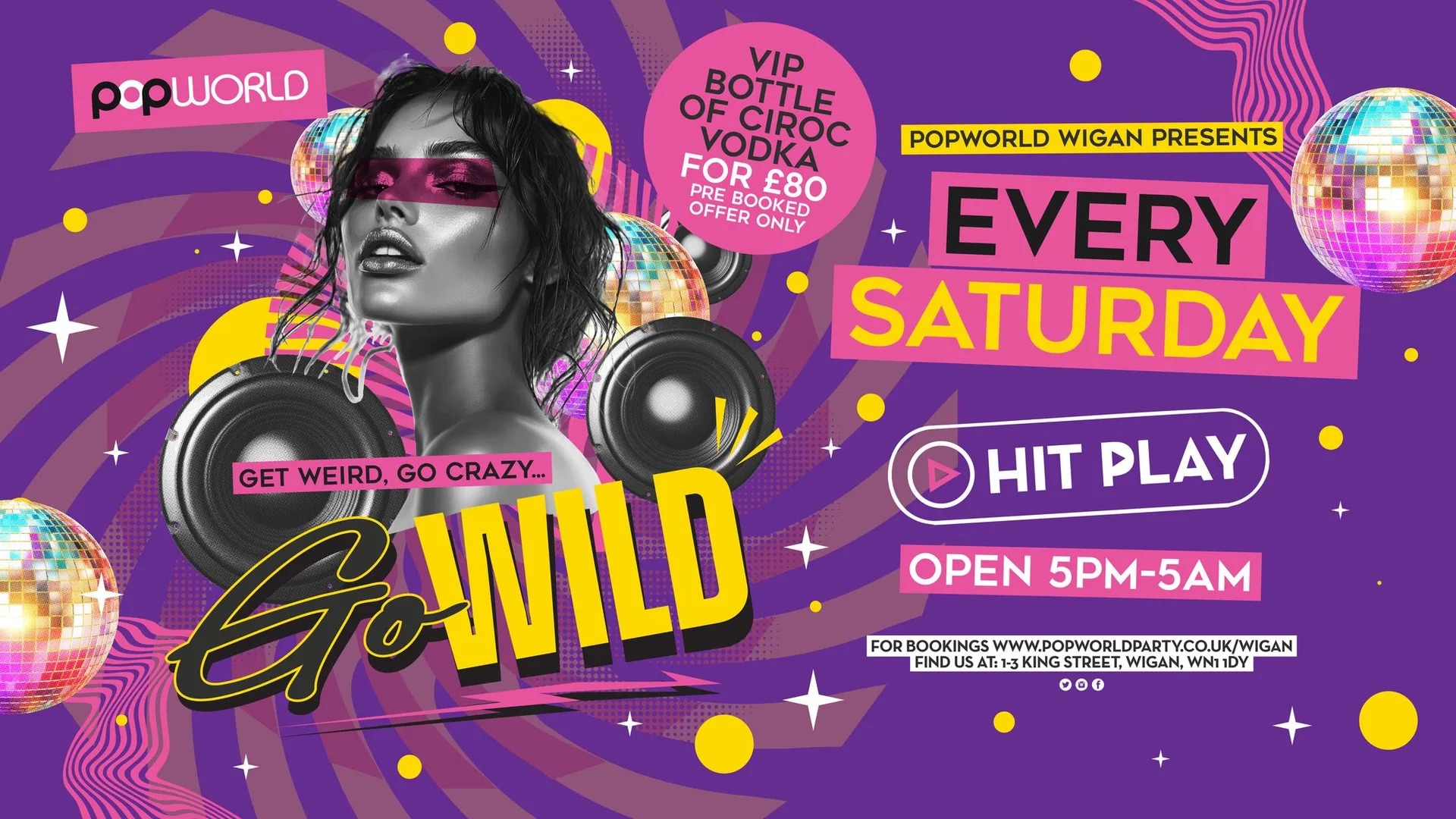 Go Wild Saturdays at Popworld - Wigan