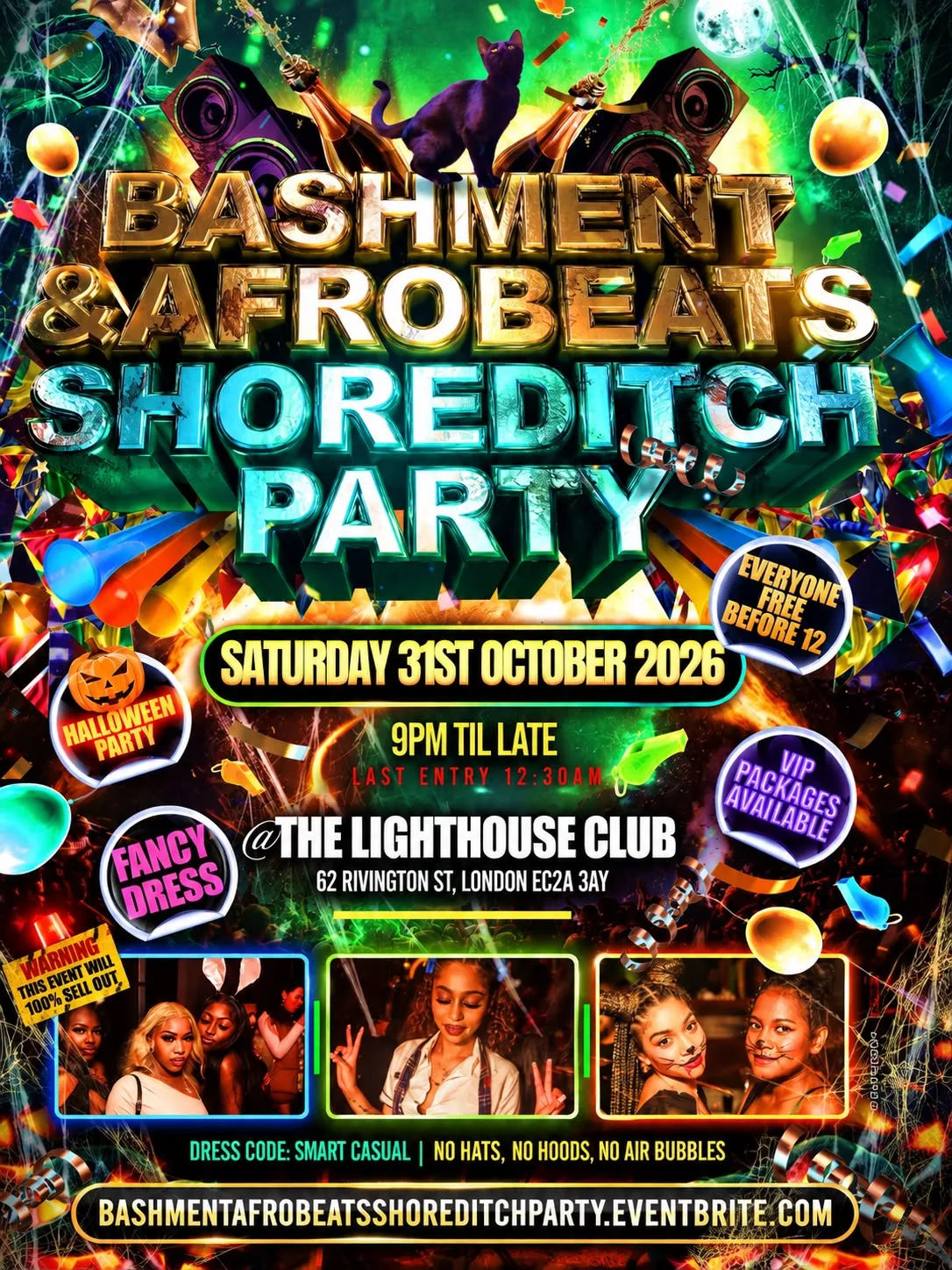 Bashment & Afrobeats - Shoreditch Party - Everyone Free Before 12AM