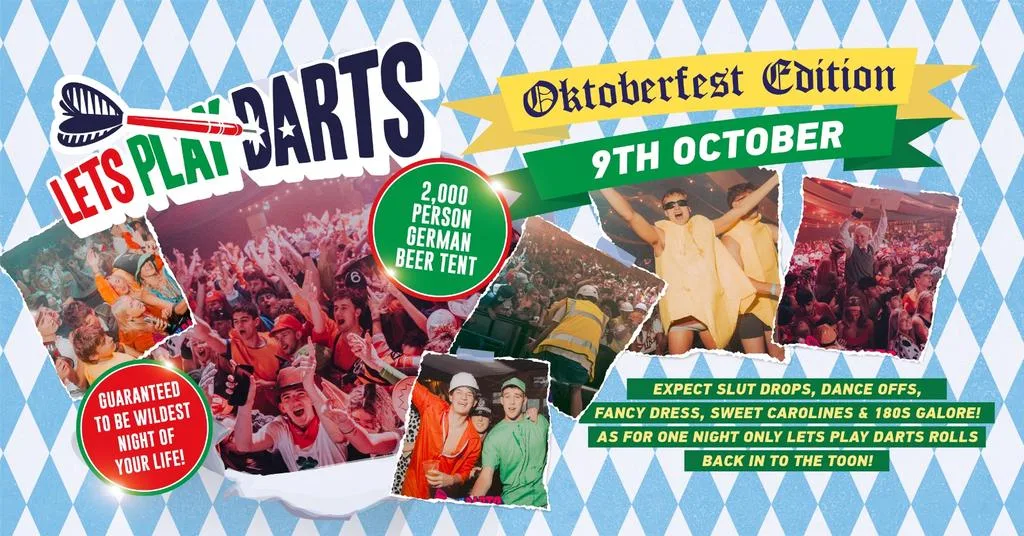 Let’s Play Darts (XL) Returns "OKTOBERFEST SPECIAL" • A 3,000 Person Marquee Ally Pally Takeover 🇩🇪🍻🎯🎪 at Times Square