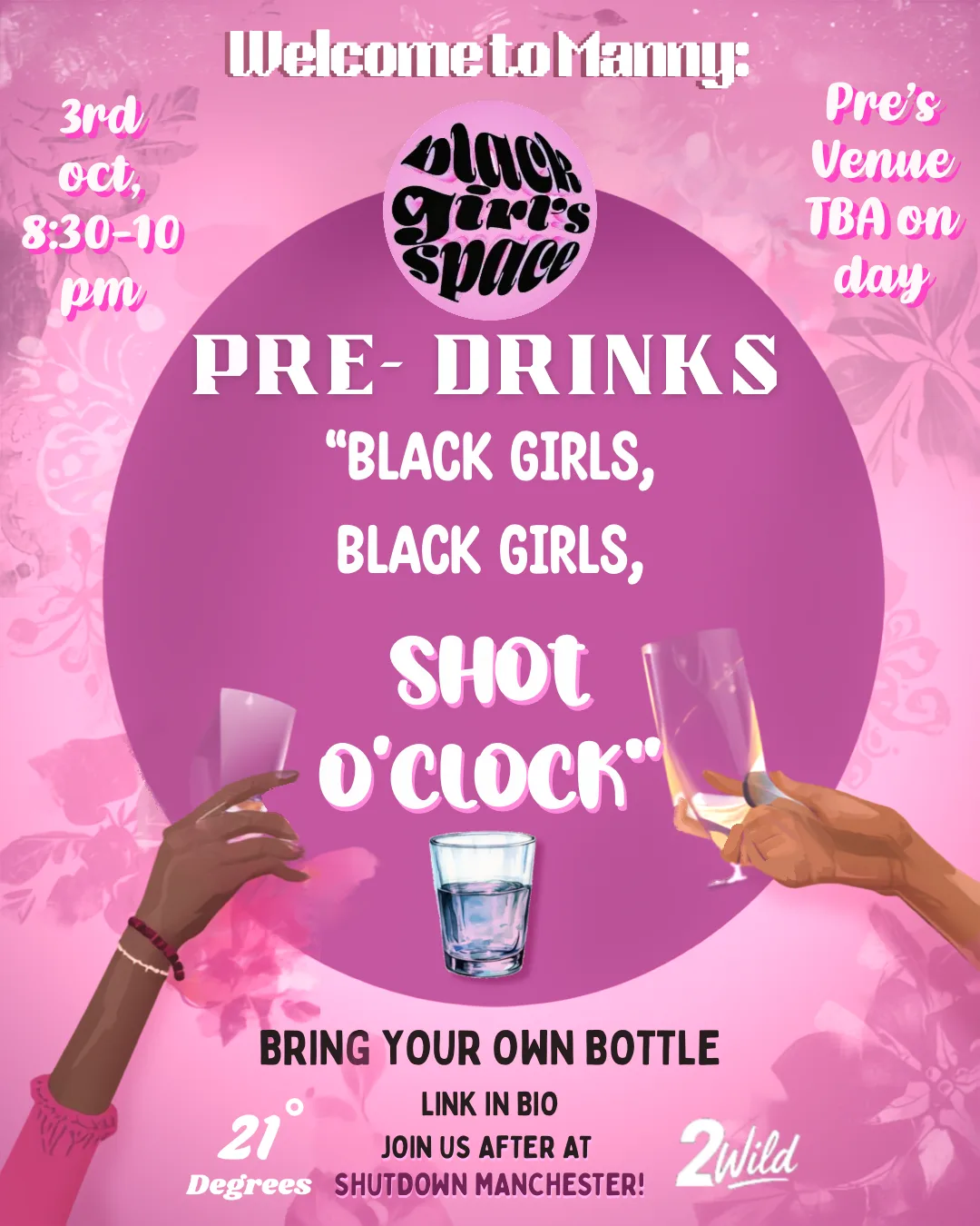WELCOME TO MANNY: BGS PRE DRINKS 🥂💖