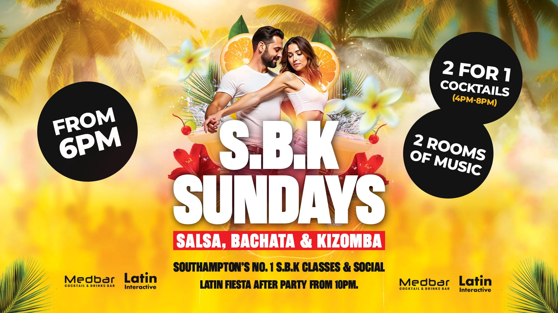 Latin Fiesta: S.B.K Sundays at Medbar Southampton