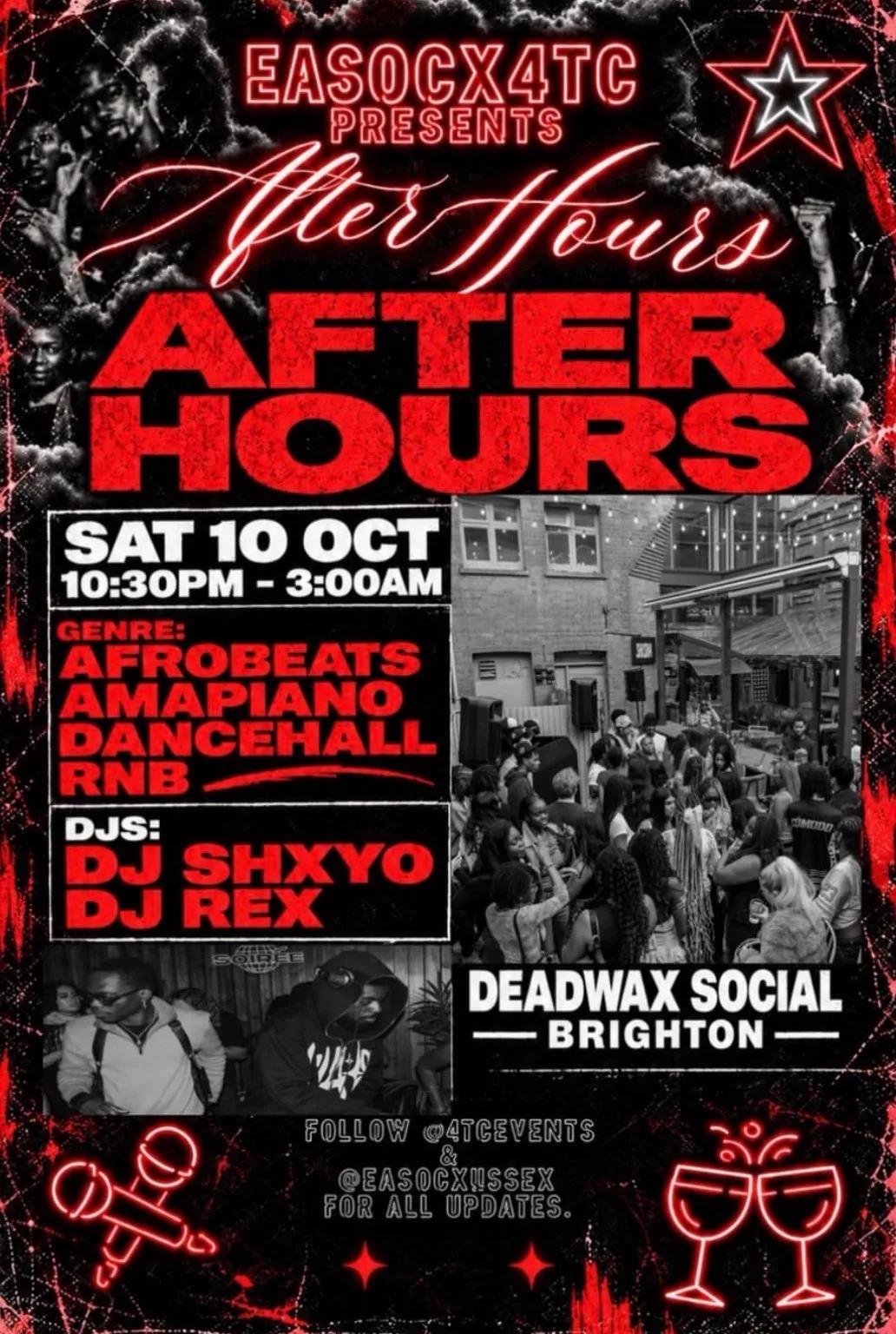 4TC X EAST AFRICAN SOCIETY PRESENTS: AFTER HOURS at Dead Wax Social
