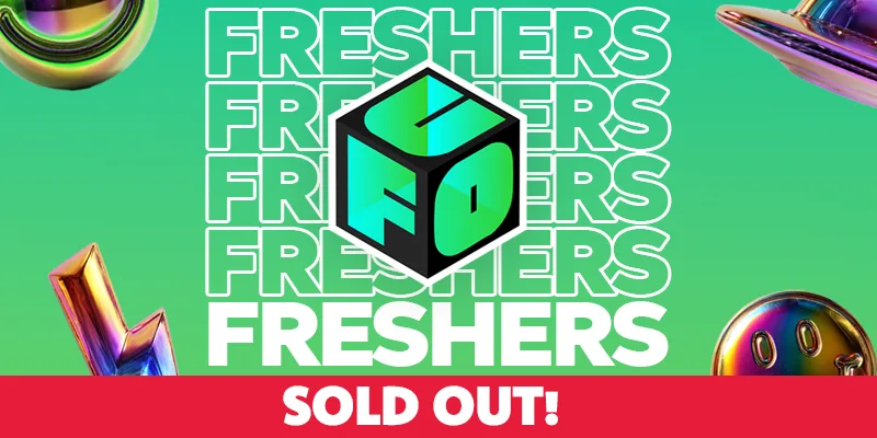 [sold out] UFO FRESHERS PART 2 · WED 23 SEPT