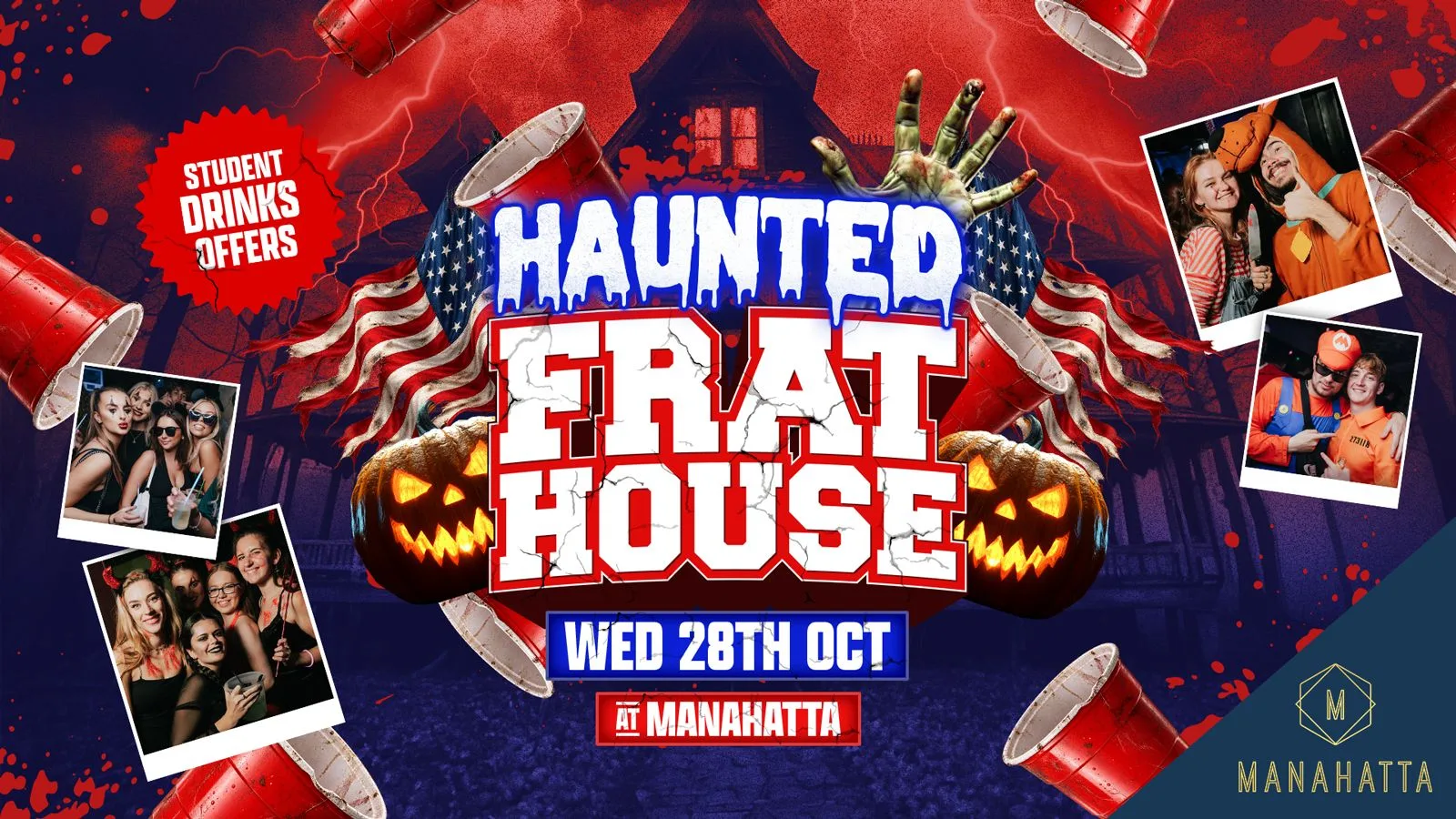 HAUNTED FRAT HOUSE - Halloween Special  2026 🇺🇸👻 at Manahatta York