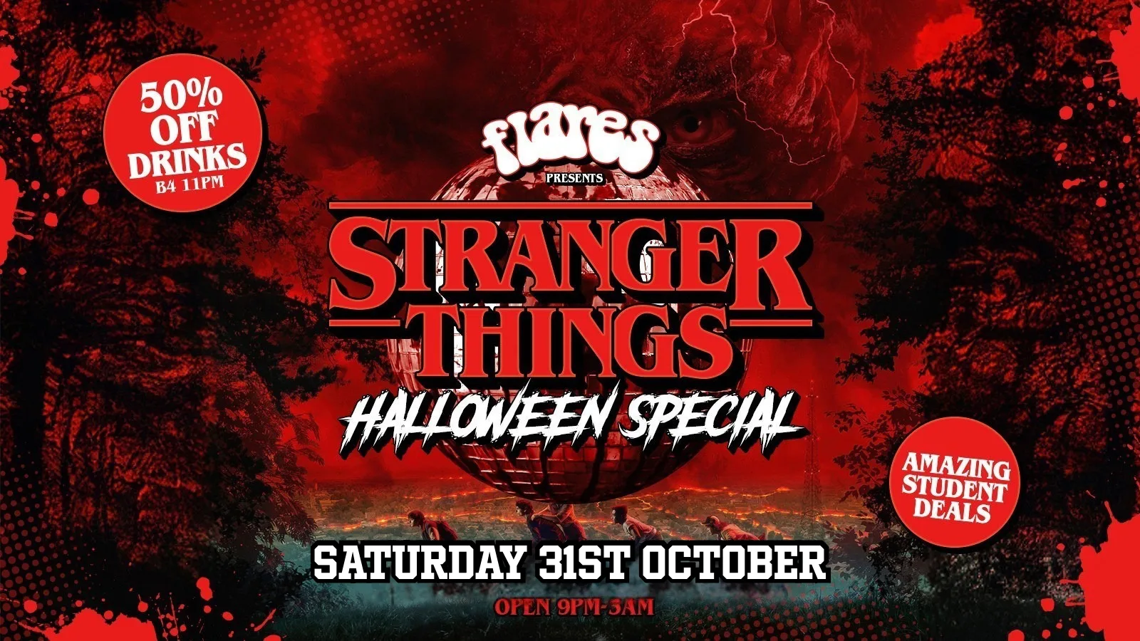 STRANGER THINGS Halloween @ Flares🩸✋🏼