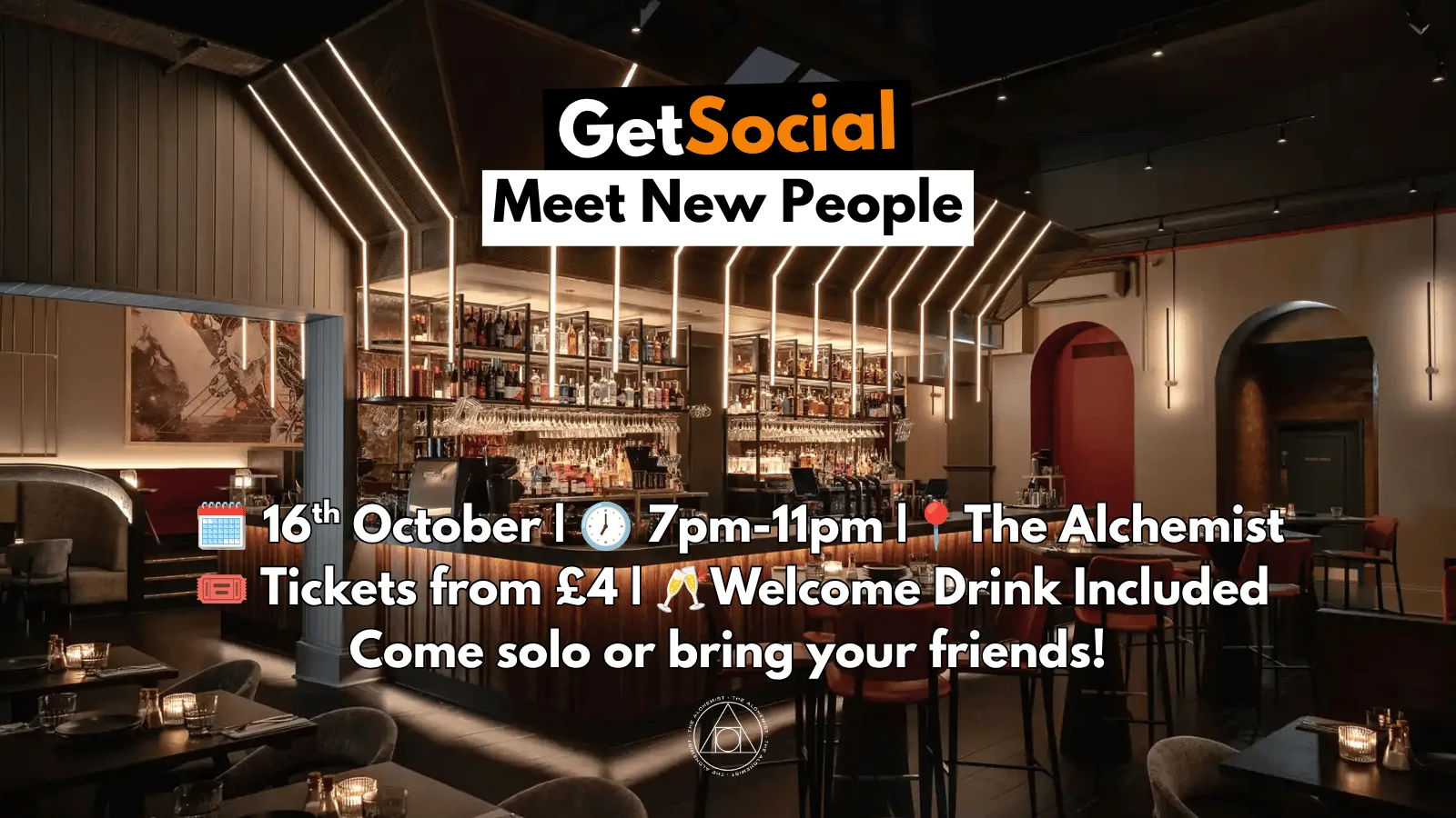 GetSocial Drinks | Meet New People & Make Friends (20s–40s) 🍹