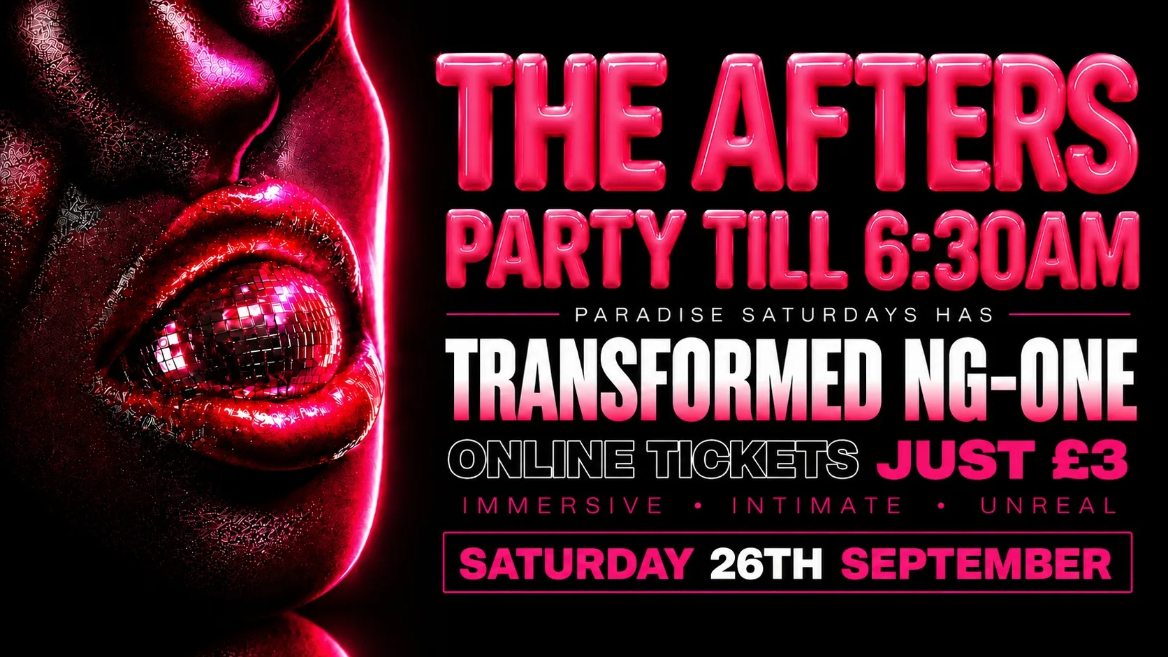 THE AFTERS Till 6:30am! STUDENT TICKETS £3 PLUS A FREE DRINK at NG-ONE