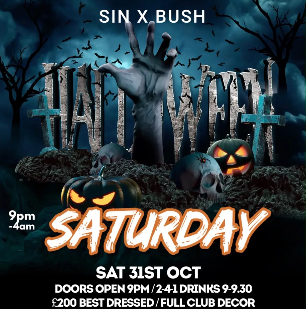 HALLOWEEN WEEKEND 31ST OCTOBER 2026