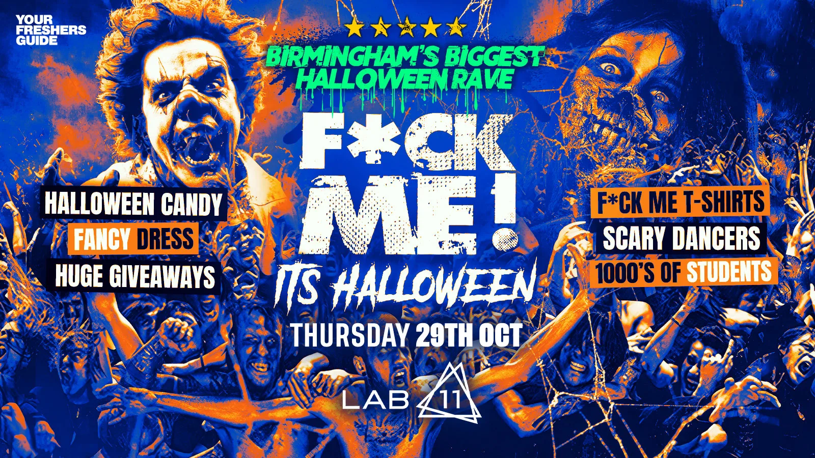 F*CK ME It's Halloween | Haunted Warehouse Rave | LAB11 Birmingham